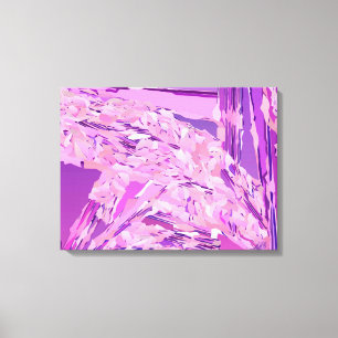 Toile "Bois Violet" abstrait, Lavande, Violet