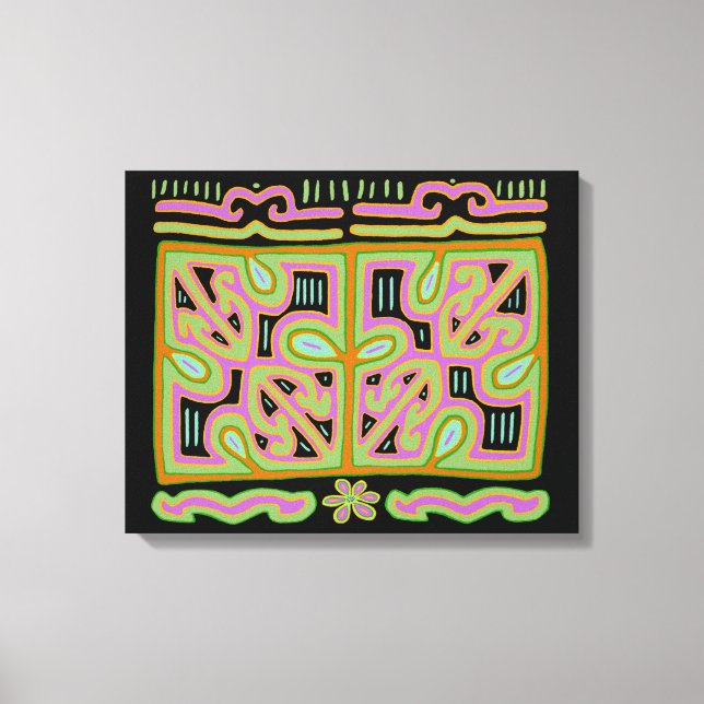 Toile Boîte à musique Mola de Panama (Recto)