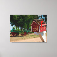 Boîte aux lettres de la grange rouge