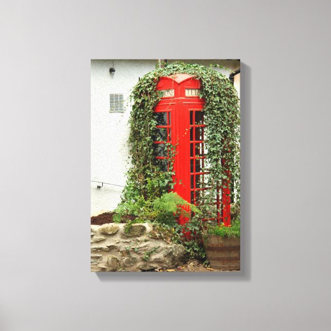 Toile Boîte de téléphone rouge (Recto)