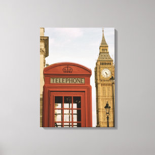 Toile Boîte téléphonique et tour de Big Ben