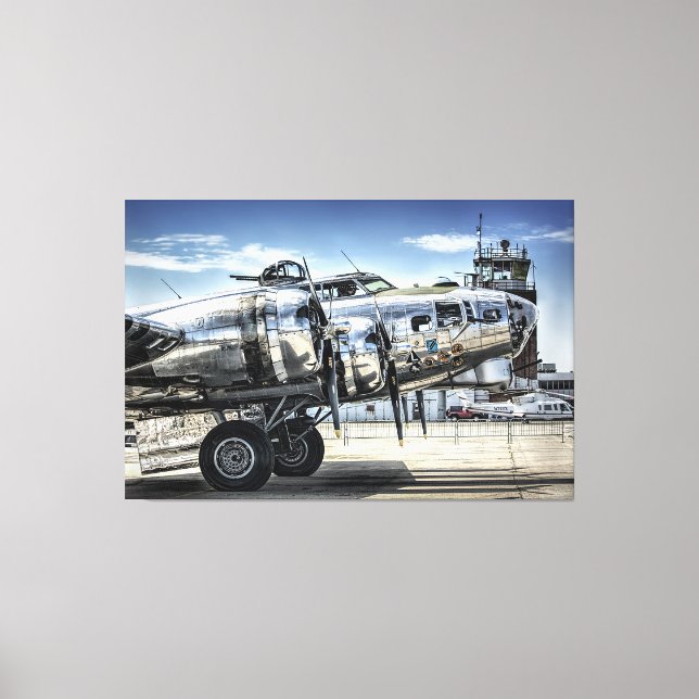 Toile Bombardier 2ème guerre mondiale classique b-17 (Recto)
