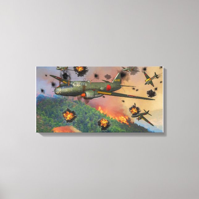 Toile Bombe japonaise G4M Betty (Recto)