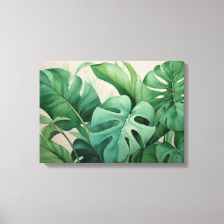 Toile Bonheur Botanique Tropical