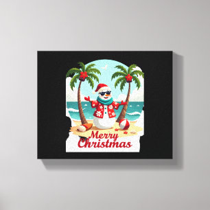 Toile bonhomme de neige de Noël (3)