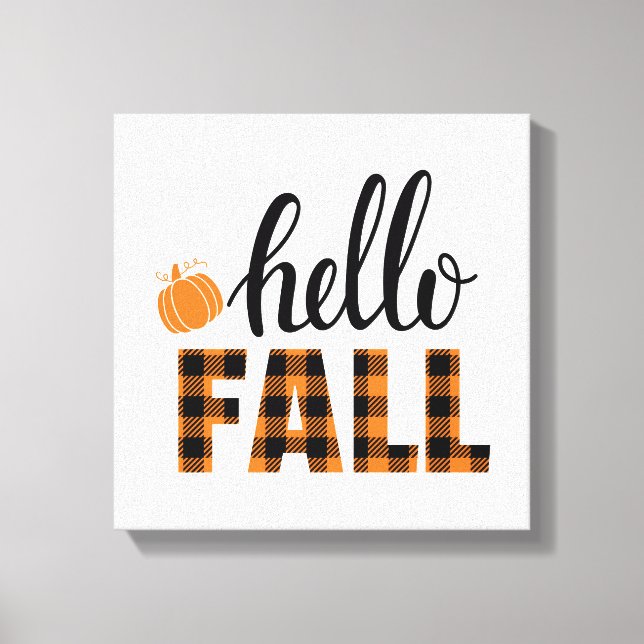 Toile Bonjour automne (Recto)