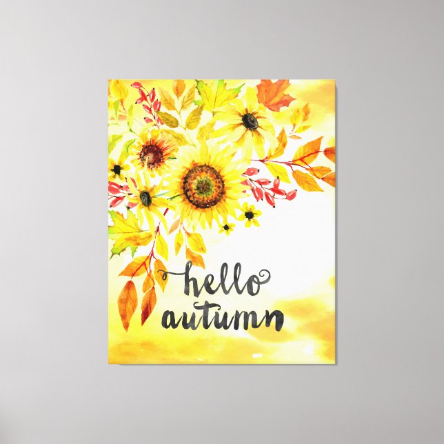 Toile Bonjour automne (Recto)