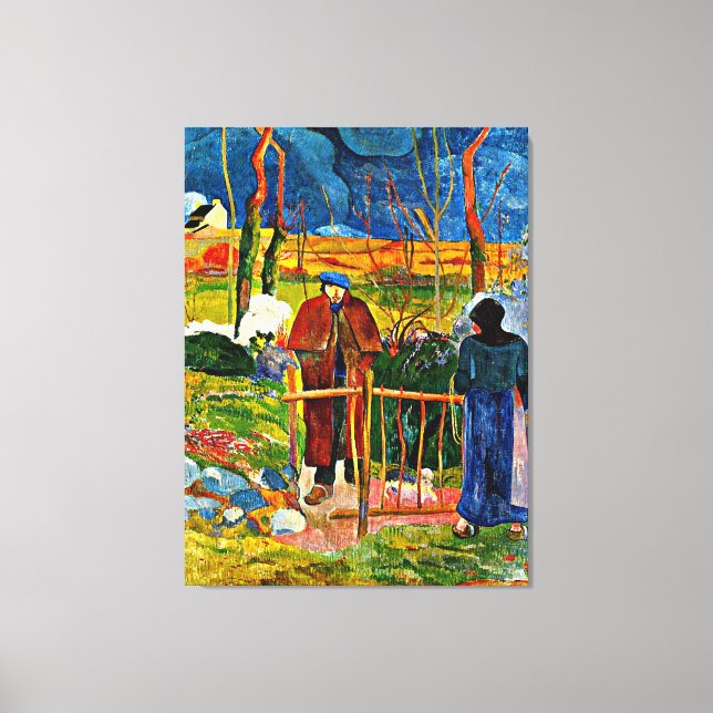 Toile Bonjour, Monsieur par Paul Gauguin (Recto)