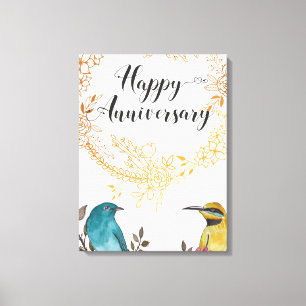 Toile Bonne fête félicitations mariage mari mariage