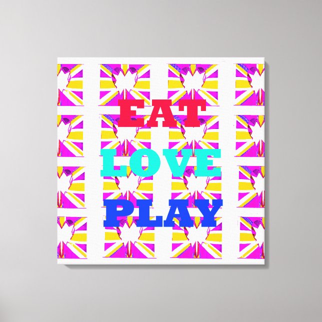 Toile Bonne journée Obtenez une Pop d'Amour Amusant et P (Recto)