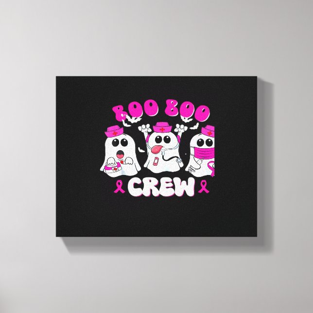 Toile Boo Boo Crew Nurse Halloween Costume Fantôme (Recto)