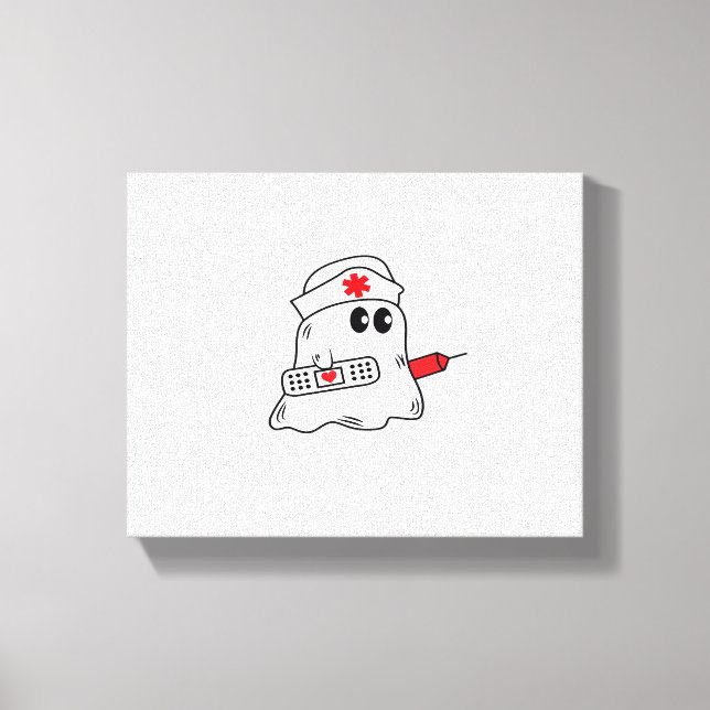 Toile Boo Boo Crew Nurse Halloween Ghost Funny Surdimens (Recto)