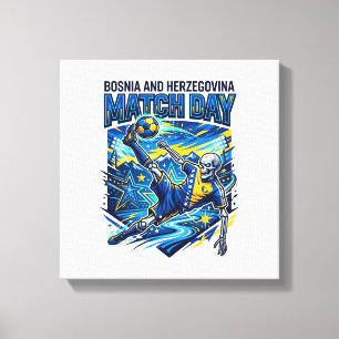Toile Bosnie-Herzégovine Match Day Skeleton Striker 