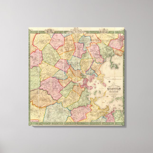 Toile Boston et environs (Recto)