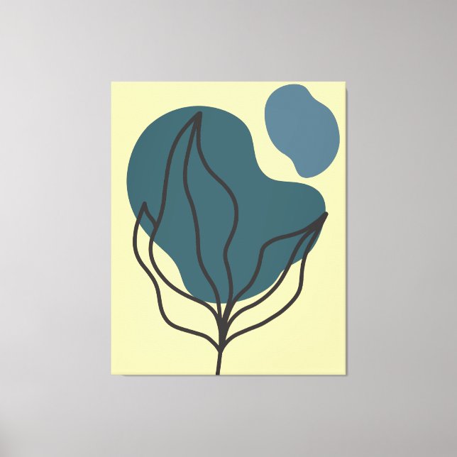 Toile Botanique Boho Bloom Imprimer (Recto)