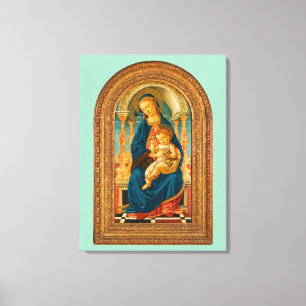 Toile Botticelli (1445-1510) Madonna & Child Enthroned