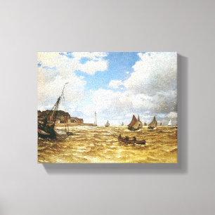 Toile Bouche de la Seine à Honfleur par Claude Monet