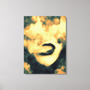 Toile Bouche fumée Vape Grunge Art