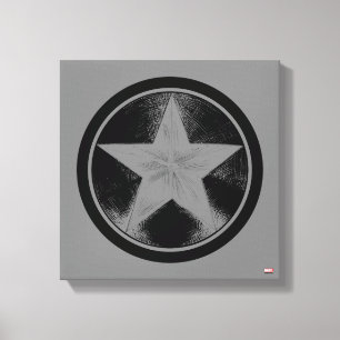 Toile Bouclier Grunge Captain America