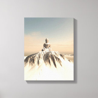 Toile Bouddha de montagne couvert de neige