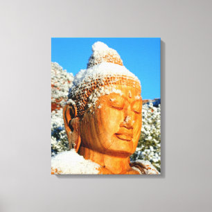 Toile Bouddha de neige