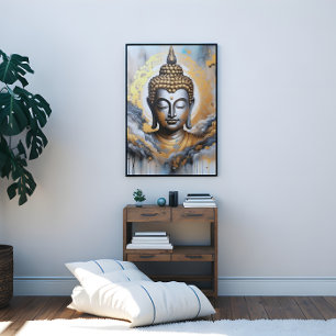 Toile Bouddha éclairé