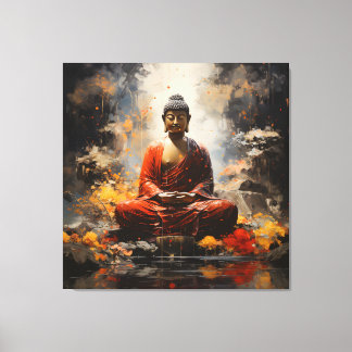 Toile Bouddha L'art spirituel illumine la Terre