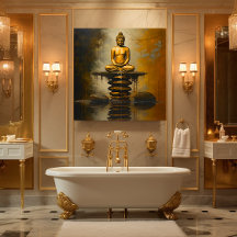 Bouddha sur pierres empilées