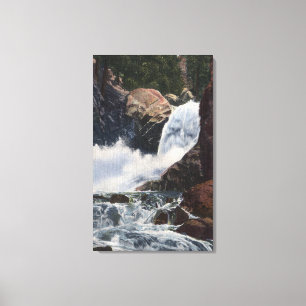 Toile Boulder tombe en canyon de Boulder, vue du