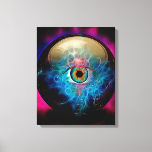 Toile Boule de cristal avec oeil