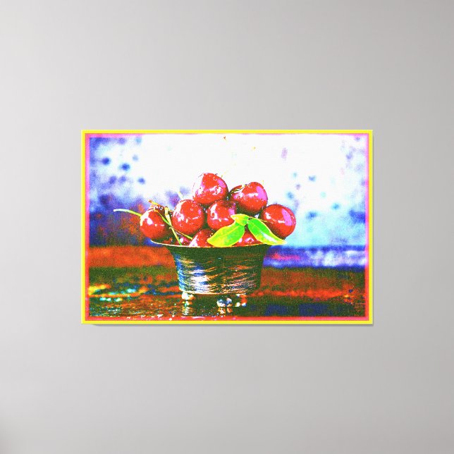 Toile "Boule De Fruits De Cerises" Belle Photo. Commande (Recto)