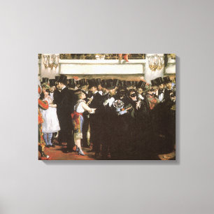 Toile Boule masquée à l'Opéra par Edouard Manet