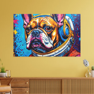 TOILE BOULEDOGUE FRANÇAIS DANS L'ESPACE 6