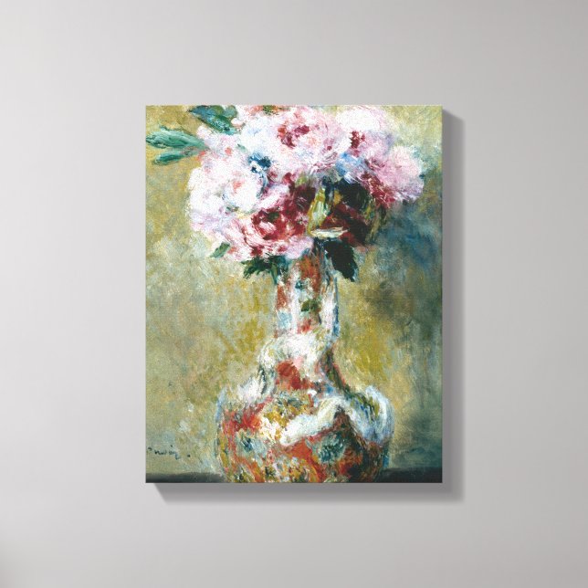 Toile Bouquet dans le Vase Pierre Auguste Renoir (Recto)