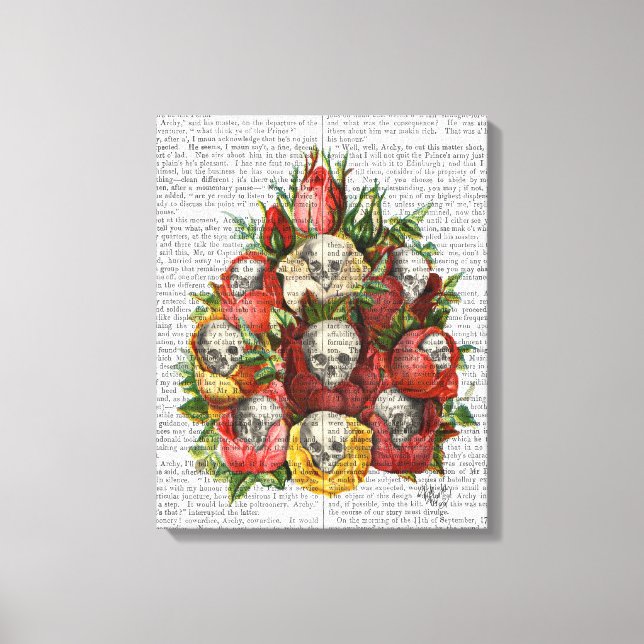 Toile Bouquet de crânes (Recto)