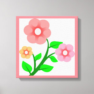 TOILE BOUQUET DE FLEURS