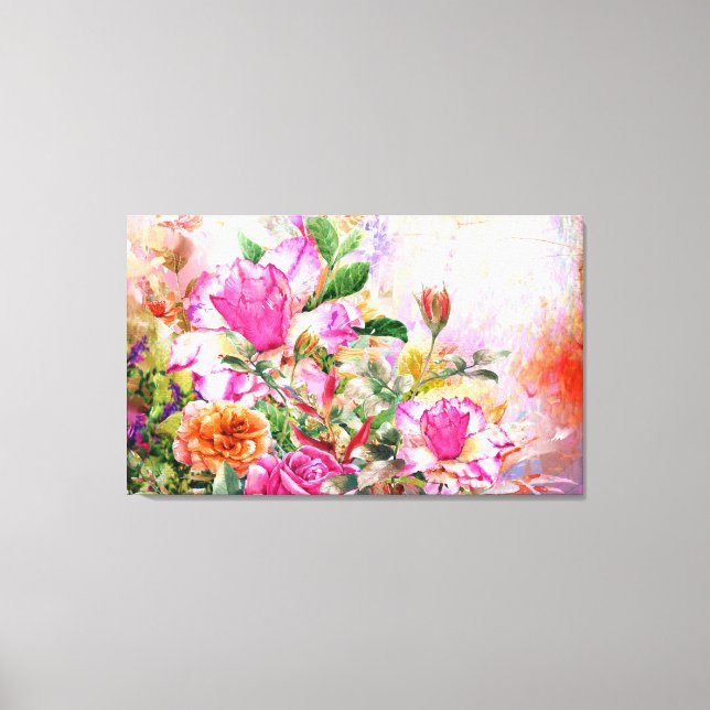 Toile Bouquet De Fleurs Mur Art (Recto)
