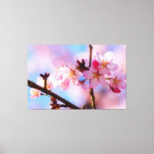 Toile Bouquet De Fleurs Sakura À L'Ombre D'Un Arbre