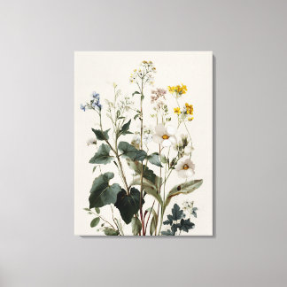 Toile Bouquet de fleurs sauvages d'anémone
