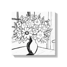 Bouquet de vase de fleurs minimaliste moderne