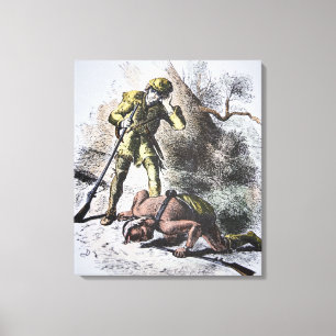 Toile "Bout des Mohicans" par James Fenimore Cooper (1