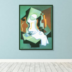 Toile Bouteille et Compotier par Juan Gris, Cubisme Vint