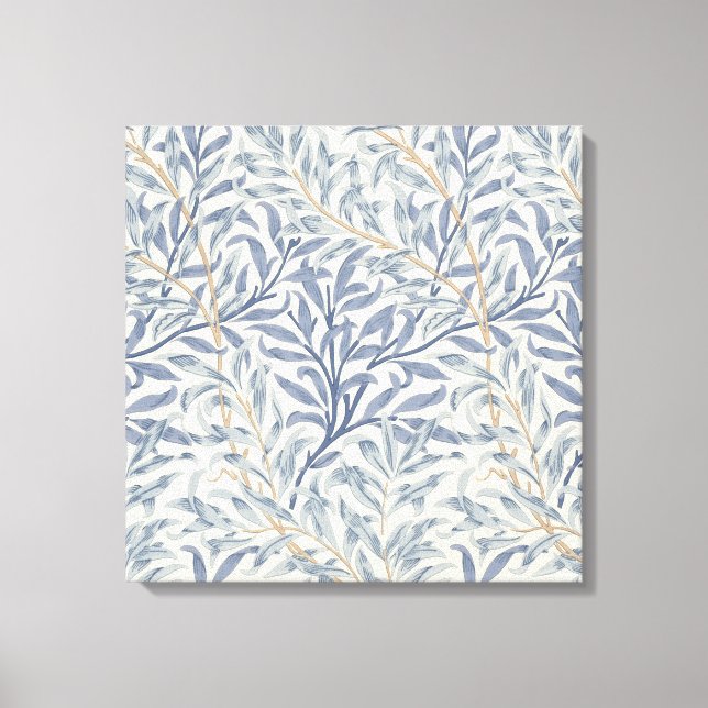Toile Bouton bleu saule (par William Morris) (Recto)