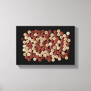 Toile Boutons - Photographie d'art