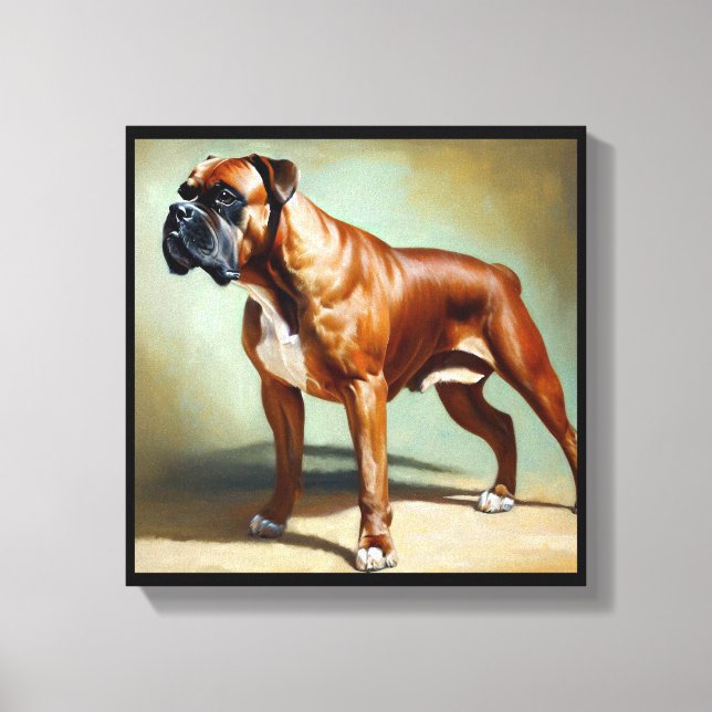 Toile Boxer Dog  (Recto)