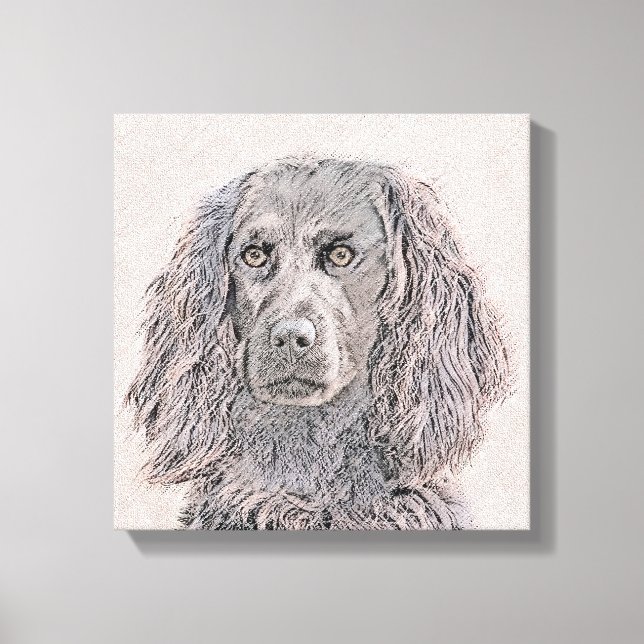 Toile Boykin Peinture Espagnole - Cute Original Chien Ar (Recto)
