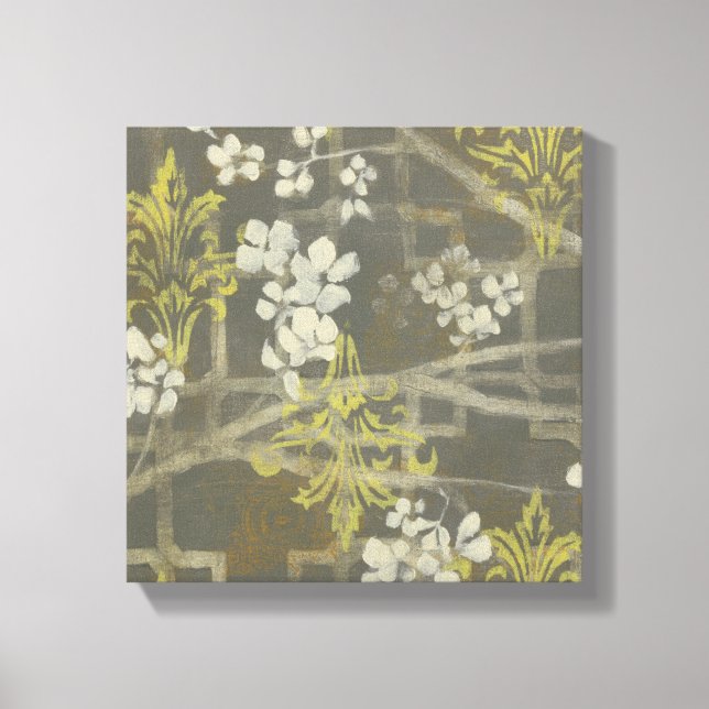 Toile Branche de fleurs à motifs I (Recto)