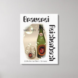 Toile Brasserie Reichenbach Berne Pression sur l'écran d