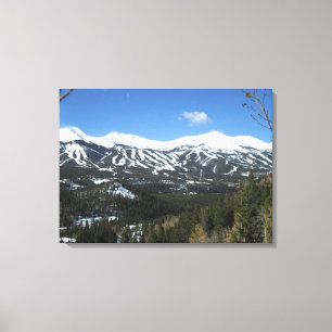 Toile Breckenridge Ski Slopes Canvas