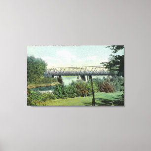 Toile Bridge Street Vue sur le pont Hadley
